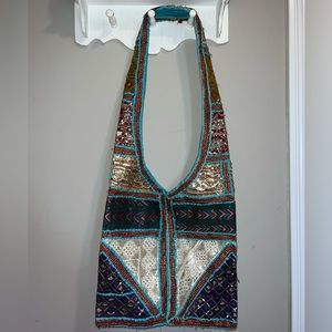 SOLD Handmade shoulder tote bag from Turks and Caicos!